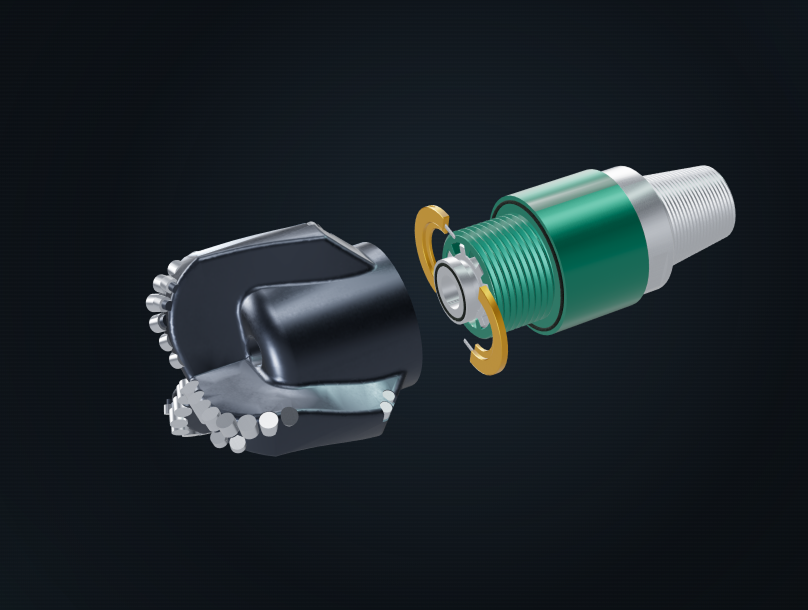 Evolution Drill Bit sleeve and locking-ring relationship